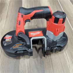 AS-IS Milwaukee   M12 12V Lithium-Ion Cordless Sub-Compact Band Saw (Tool-Only)