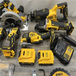 AS-IS DEWALT 20V MAX Lithium-Ion Cordless 6-Tool Combo Kit