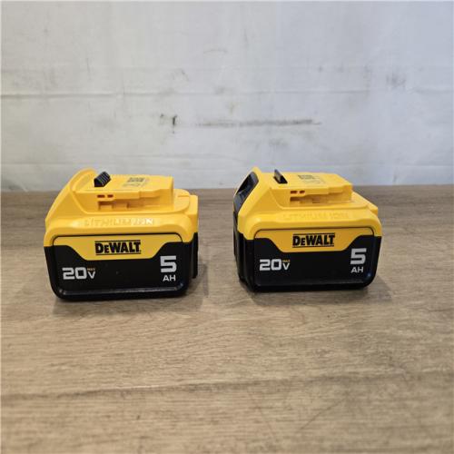 AS-IS DEWALT 20V MAX Lithium-Ion 5.0Ah Battery (2-Pack)