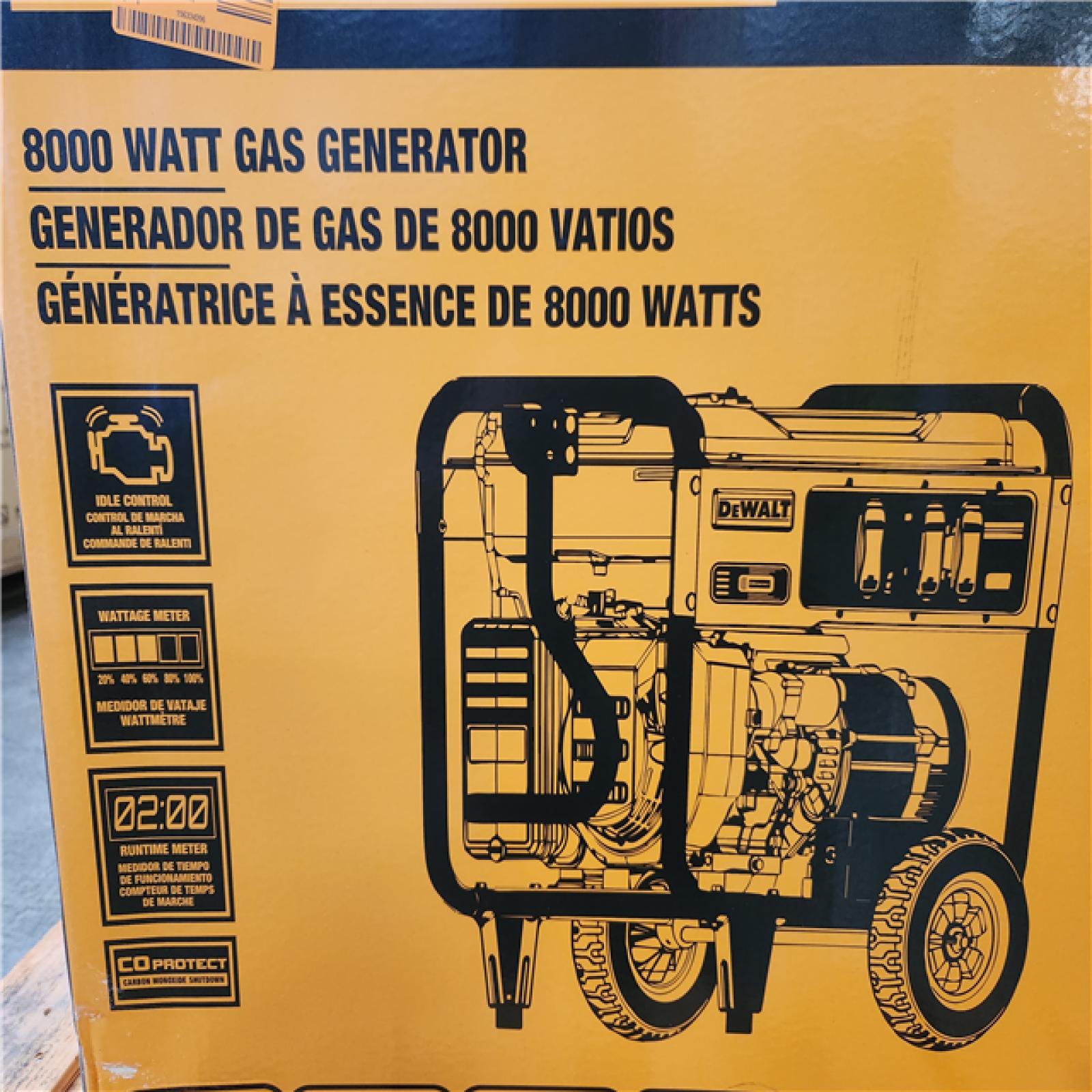 Phoenix NEW DEWALT 10 000/8 000-Watt Electric Start Gas Powered Portable Generator w/ CO protection for Jobsites and Home Power Outages