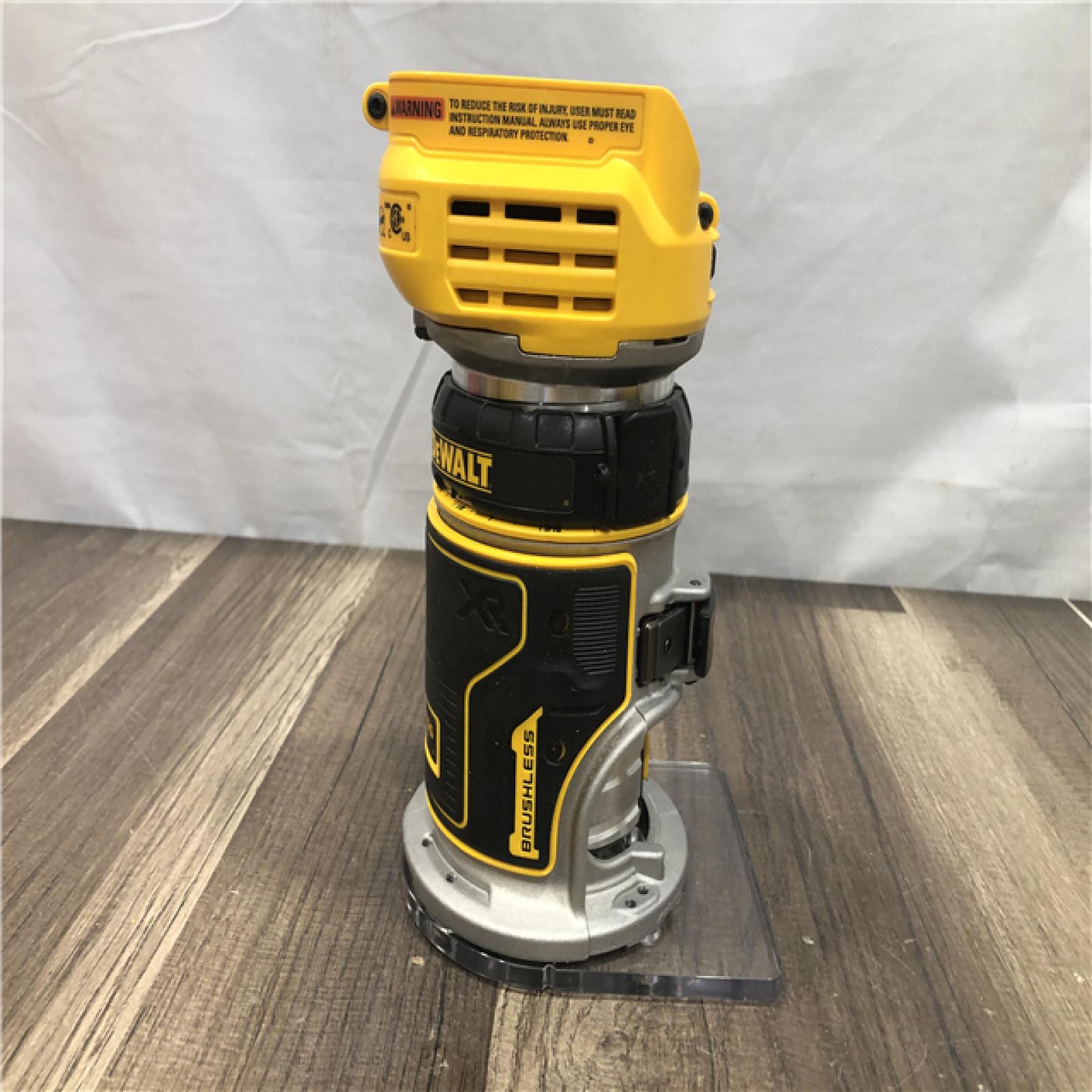 AS-IS DEWALT 20V MAX XR Cordless Brushless Fixed Base Compact Router (Tool Only)
