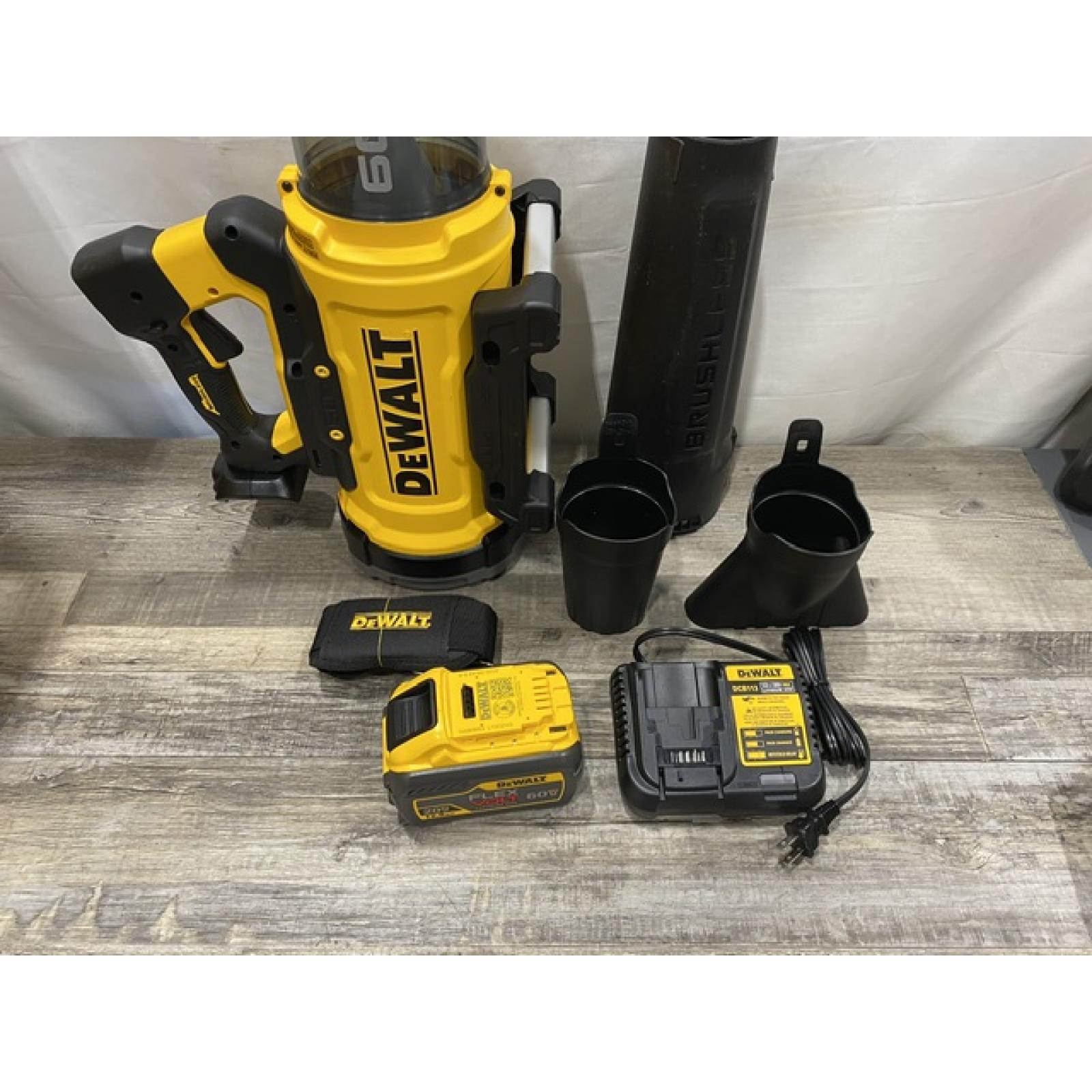 AS-IS DEWALT FLEXVOLT 60V MAX 160 MPH 760 CFM Brushless Cordless Axial Blower Kit