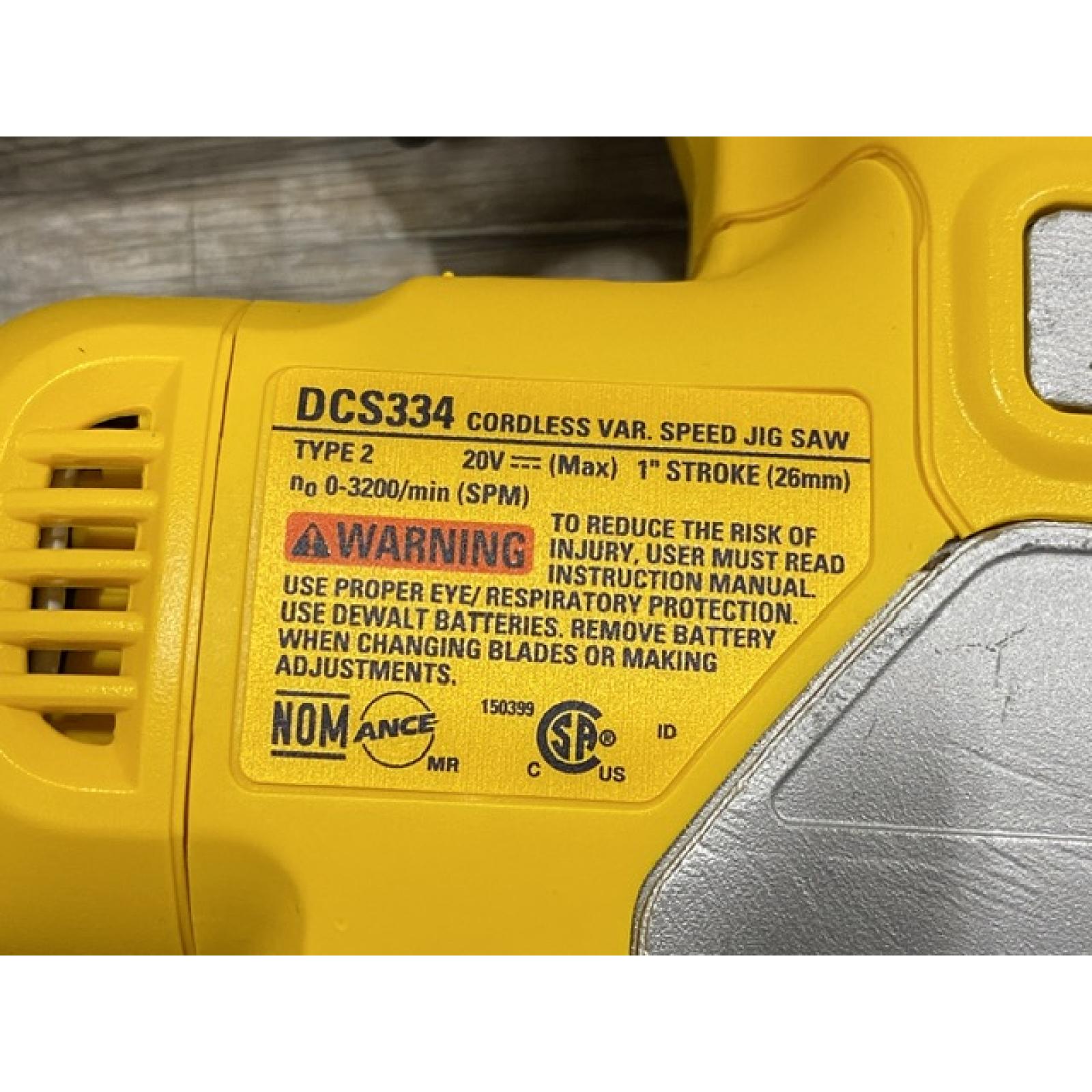 AS-IS DEWALT 20V MAX XR Cordless Brushless Jigsaw (Tool Only)