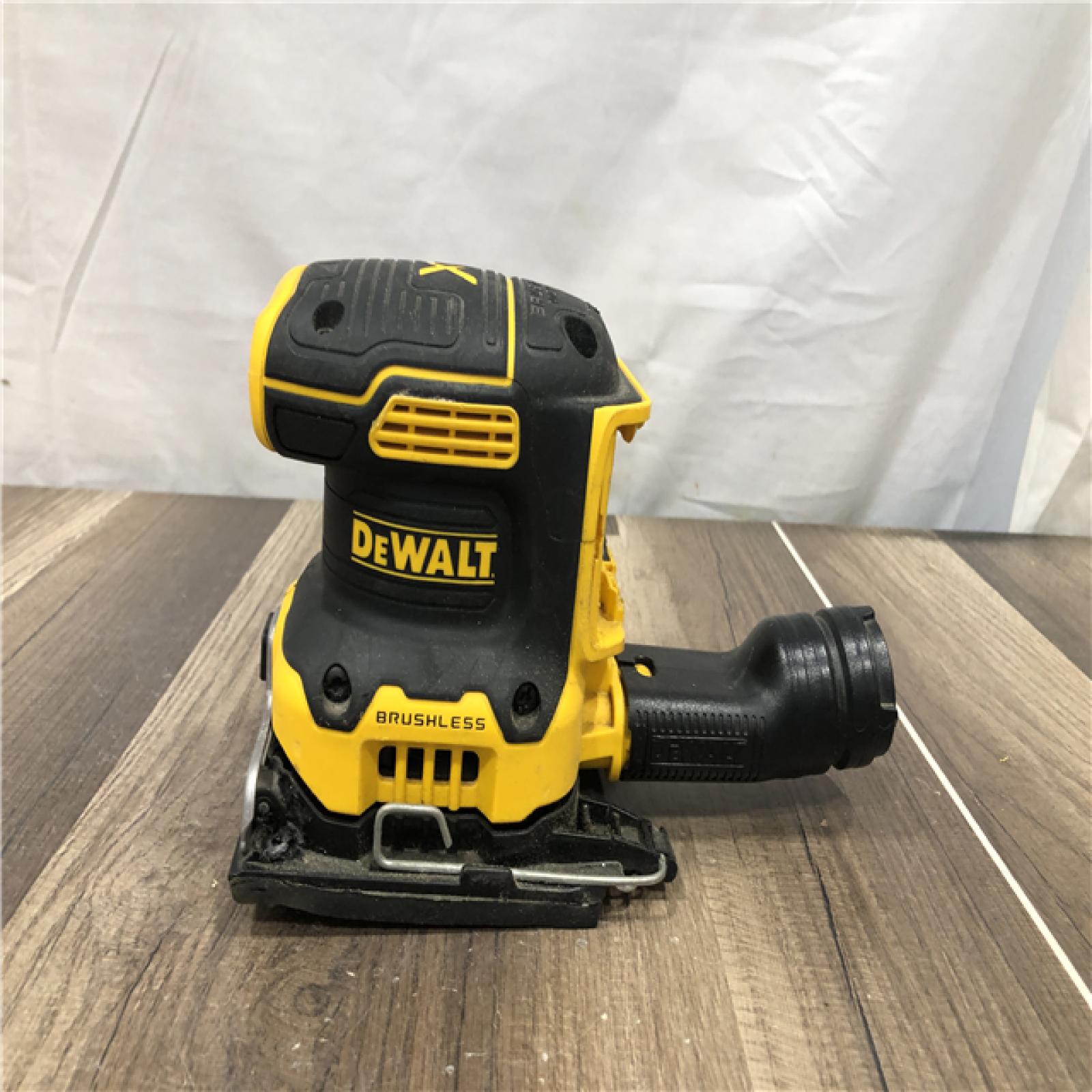 AS-IS DEWALT 20V MAX XR Brushless Cordless 1/4 Sheet Variable Speed Sander (Tool Only)