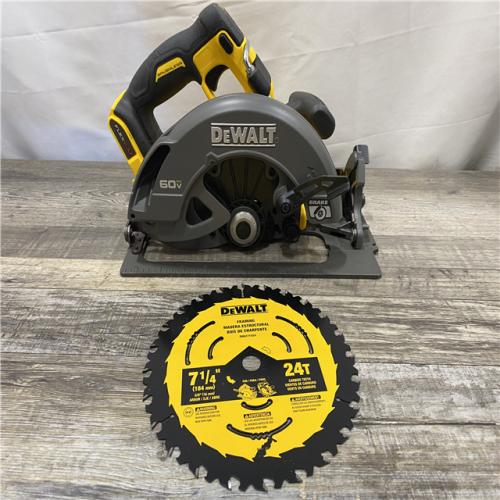 AS-IS DEWALT FLEXVOLT 60V MAX Cordless Brushless 7-1/4 in. Circular Saw with Brake (Tool Only)