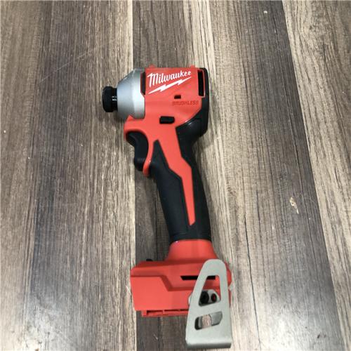 AS-IS Milwaukee 18V Lithium-Ion Compact Brushless Cordless 1/4 in. Impact Driver (Tool-Only)