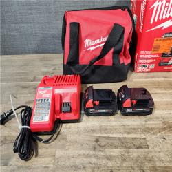 HOUSTON LOCATION - AS-IS Milwaukee M18 18V Lithium-Ion Brushless Cordless Compact Drill/Impact Combo Kit (2-Tool) W/(2) 2.0 Ah Batteries  Charger & Bag