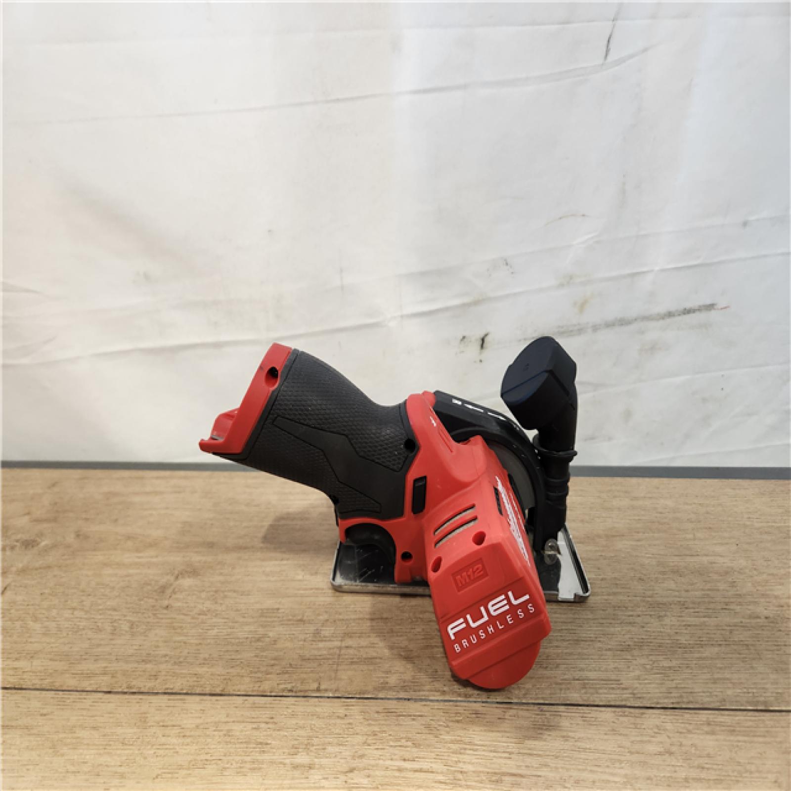 AS-IS- Milwaukee  FUEL 12V Lithium-Ion Brushless Cordless 3 in. Cut Off Saw (Tool-Only)