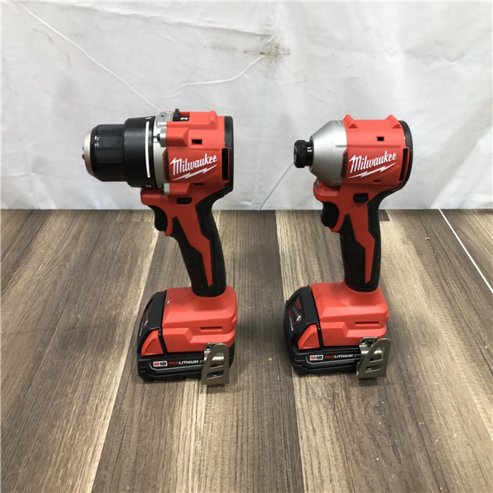 AS-IS M18 18V Lithium-Ion Brushless Cordless Compact Drill/Impact Combo Kit