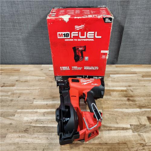 HOUSTON LOCATION - AS-IS (APPEARS LIKE NEW) Milwaukee FUEL 18-Volt Lithium-Ion Brushless Cordless Coil Roofing Nailer (Tool Only)