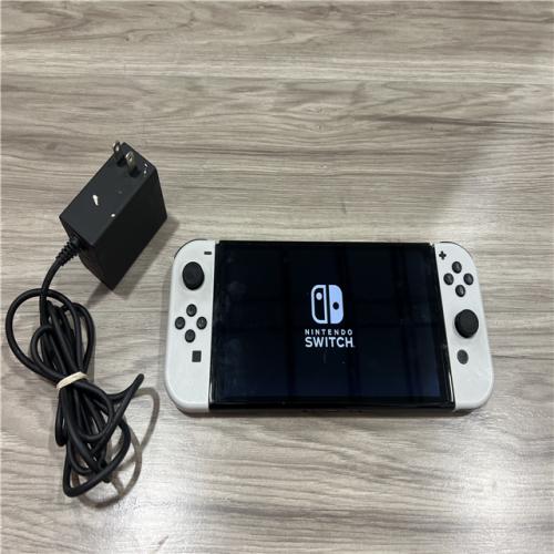 AS-IS Nintendo Switch (OLED) with White Joy-Con
