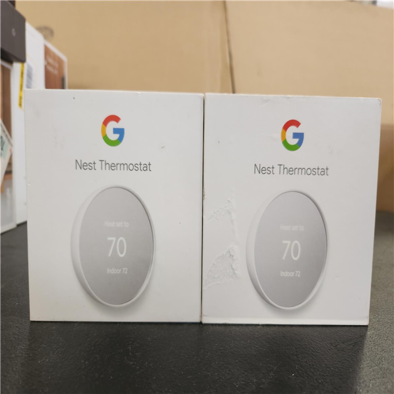 Phoenix AS-IS Google Nest Thermostat - Smart Programmable Wi-Fi Thermostat - (2-Pack)