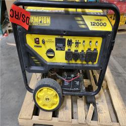 Dallas Location - As-Is Champion Power Equipment 15,000/12,000-Watt Gasoline  Portable Generator
