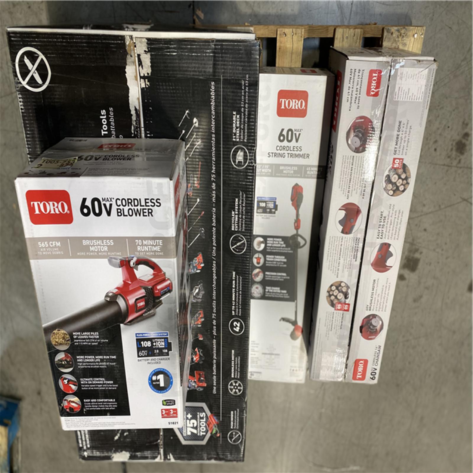 DALLAS LOCATION- NEW! TORO MIXED TOOL PALLET - (4 UNITS)