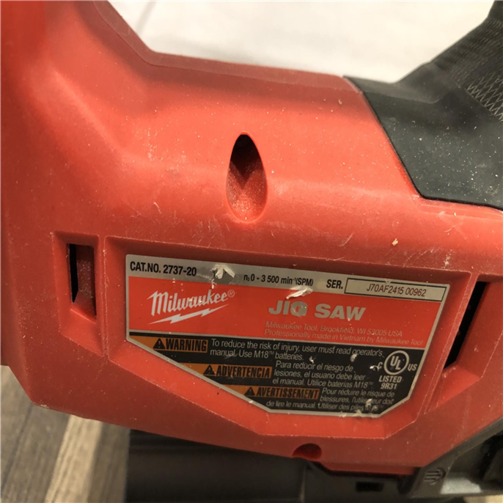 AS-IS Milwaukee  FUEL 18V Lithium-Ion Brushless Cordless Jig Saw (Tool-Only)