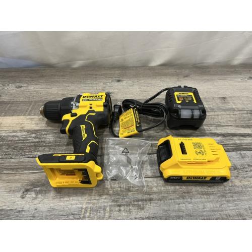 AS-IS DEWALT Atomic 20V Lithium-Ion Cordless Compact 1/2 in. Drill/Driver Kit