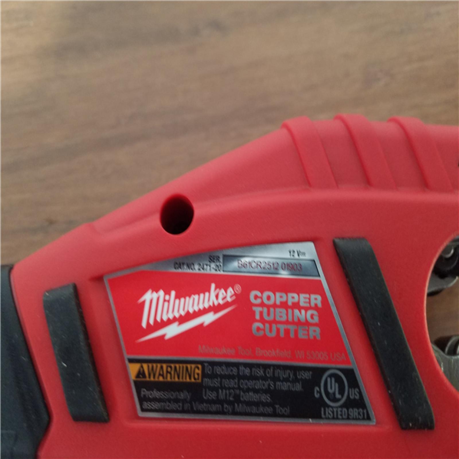 CALIFORNIA NEW MILWAUKEE M12 CORDLESS COPPER TUBING CUTTER TOOL ONLY
