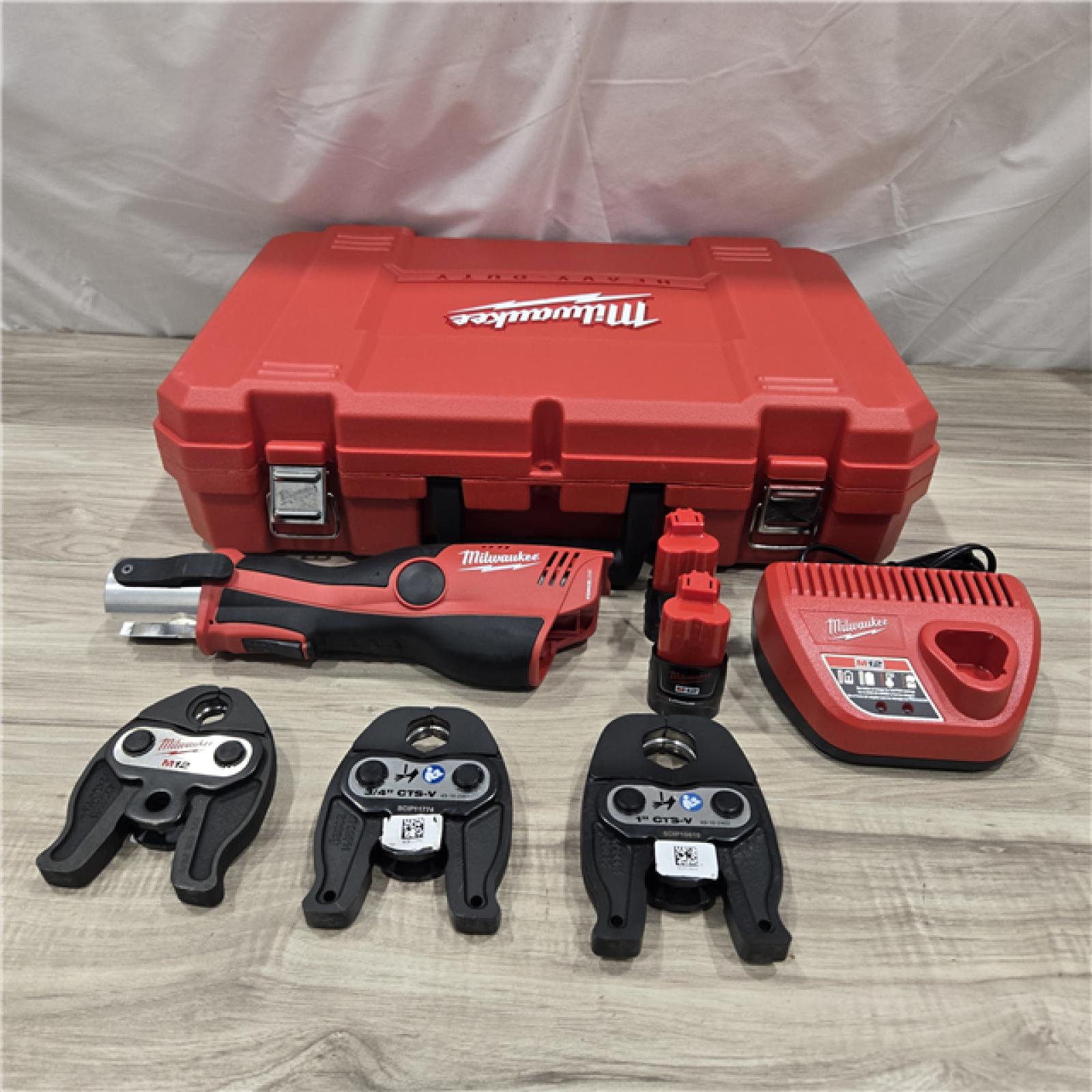AS-IS MILWAUKEE 12V Force Logic Cordless Press Tool Kit