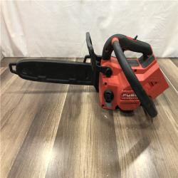 AS-IS Milwaukee FUEL 14 in. 18V Lithium-Ion Brushless Cordless Battery Top Handle Chainsaw (Tool Only)