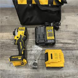 AS-IS DEWALT ATOMIC 20V MAX Lithium-Ion Cordless 1/4 in. Brushless Impact Driver Kit