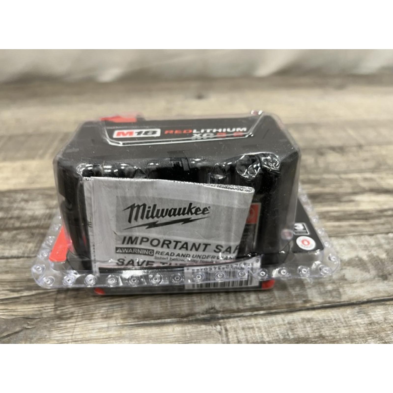 NEW - Milwaukee 18-Volt 5.0 Ah Lithium-Ion XC Extended Capacity Battery Pack