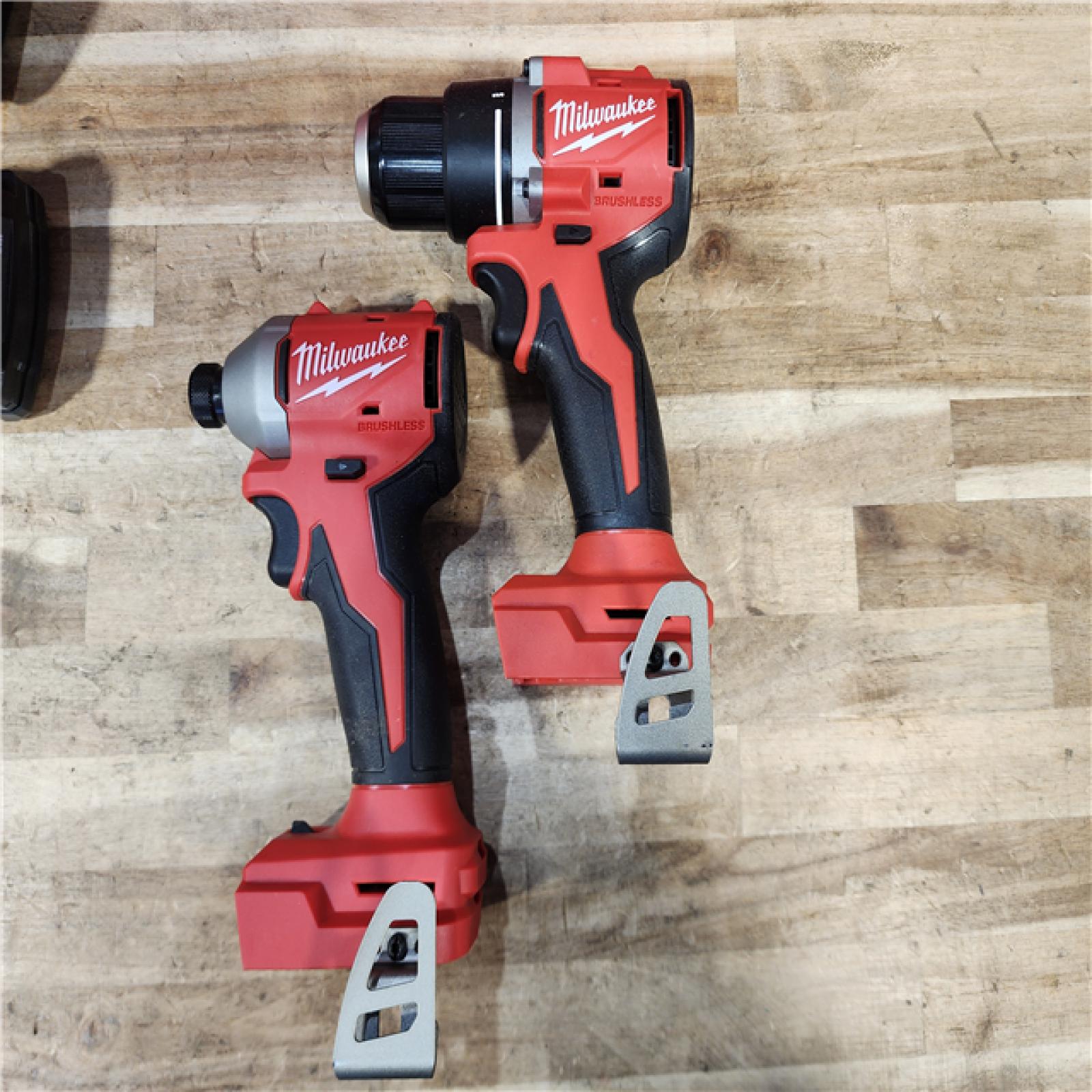 HOUSTON LOCATION - AS-IS Milwaukee 18-Volt Lithium-Ion Brushless Cordless Compact Hammer Drill/Impact Combo Kit