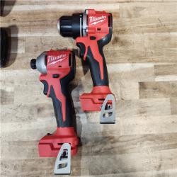 HOUSTON LOCATION - AS-IS Milwaukee 18-Volt Lithium-Ion Brushless Cordless Compact Hammer Drill/Impact Combo Kit