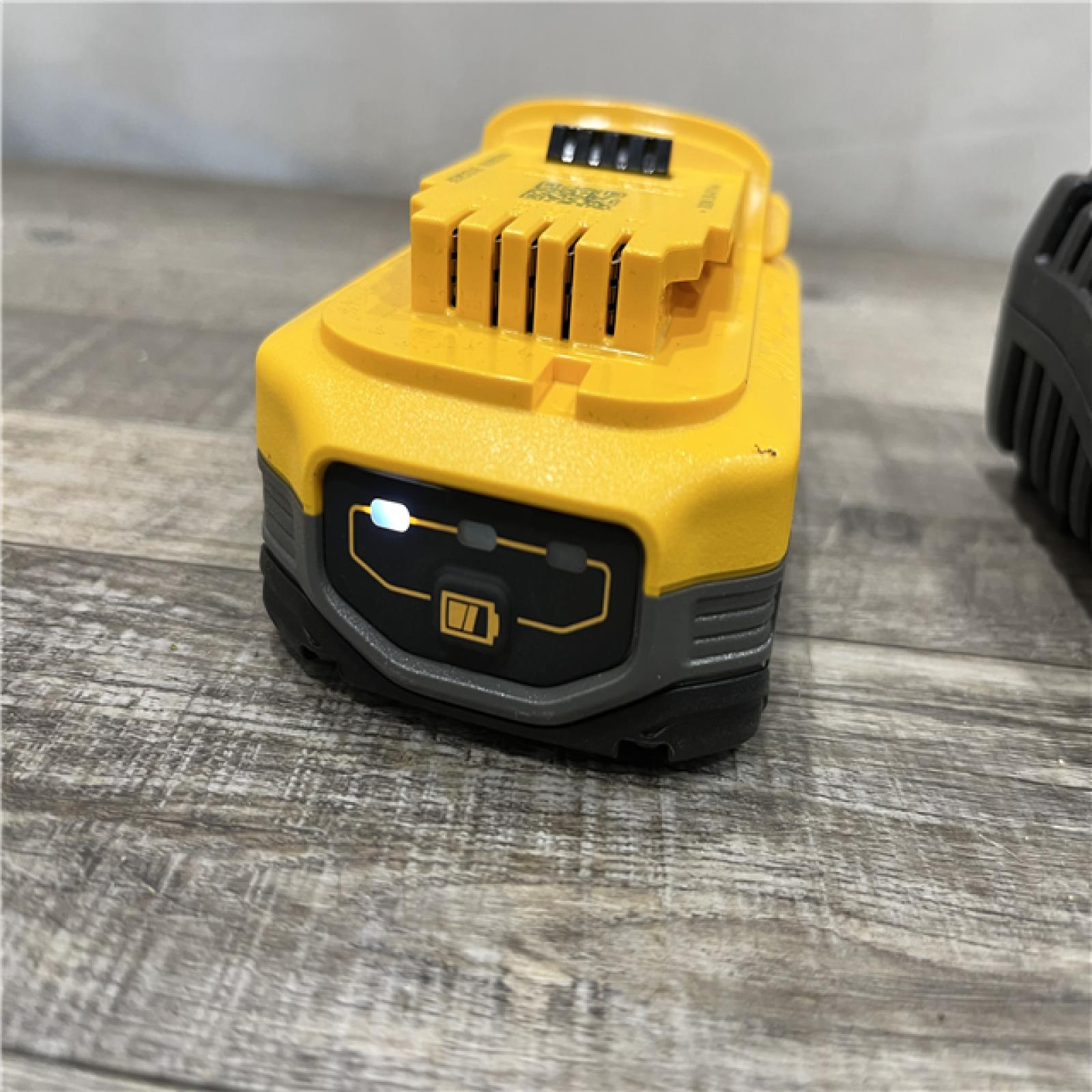 AS-IS DEWALT 20V MAX XR POWERSTACK Lithium-Ion Battery Starter Kit with 3.5Ah Battery and Charger