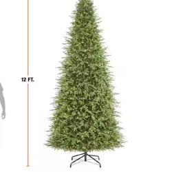DALLAS LOCATION - Home Decorators Collection 12 ft. Grand Duchess Twinkling Balsam Fir LED Pre-Lit Artificial Christmas Tree	