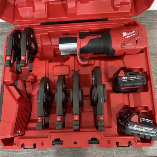 California AS-IS Milwaukee M18 Press Tool Kit  Includes (2) Batteries  Charger & Hard Case