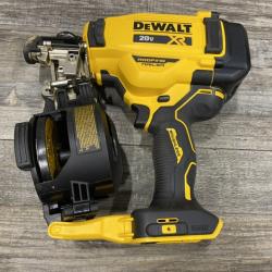AS-IS DEWALT 20V MAX Lithium-Ion 15-Degree Electric Cordless Roofing Nailer Kit