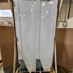 Phoenix NEW MMI DOOR Shaker Flat Panel 48 in. x 80 in. Both Active Solid Core Primed Composite Double Prehung French Door w/ 4-9/16 in. Jamb (SEALED)