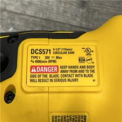 AS-IS DEWALT ATOMIC 20V MAX Cordless Brushless 4-1/2 in. Circular Saw (Tool Only)