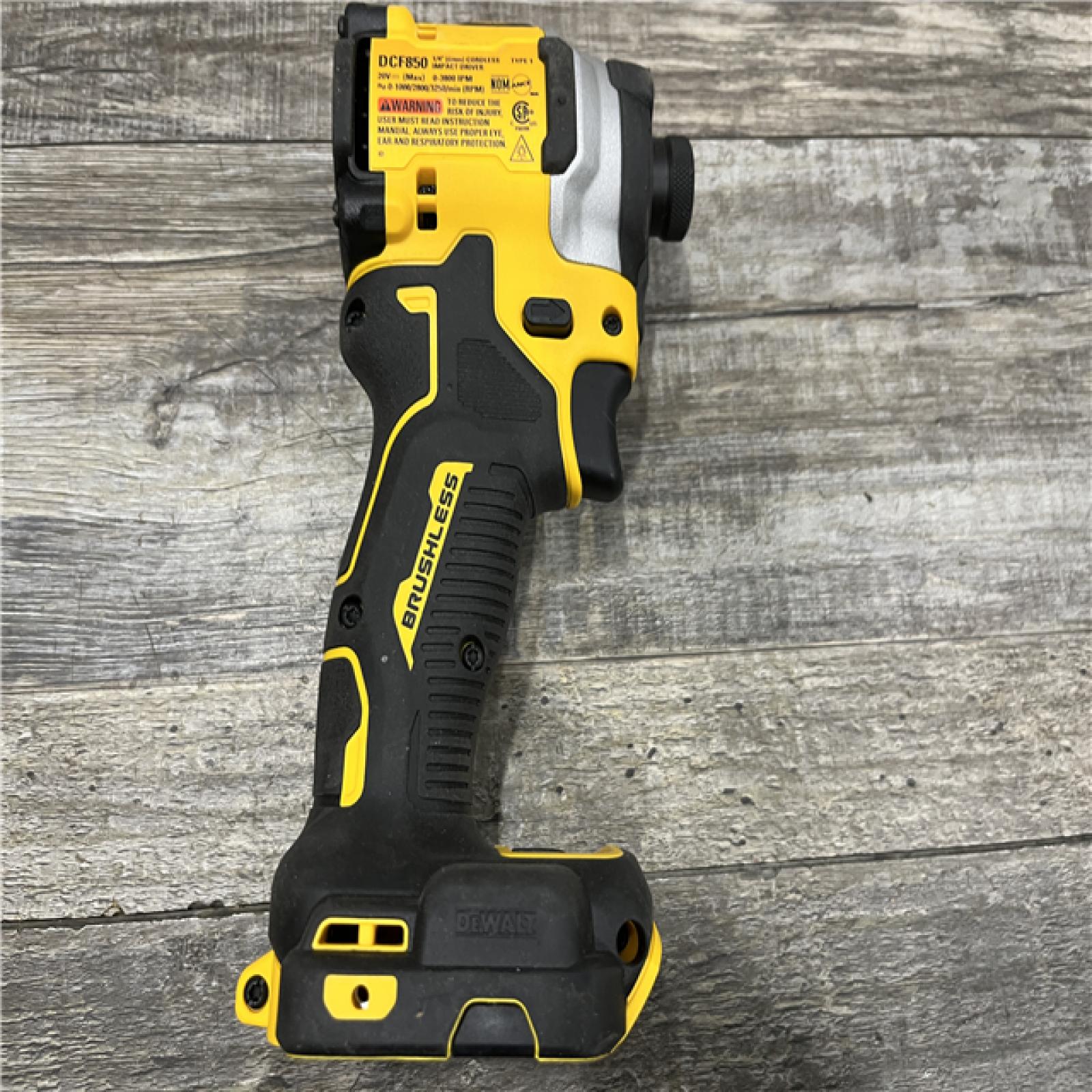 AS-IS DEWALT ATOMIC 20V MAX Cordless Brushless Compact 1/4 in. Impact Driver (Tool Only)