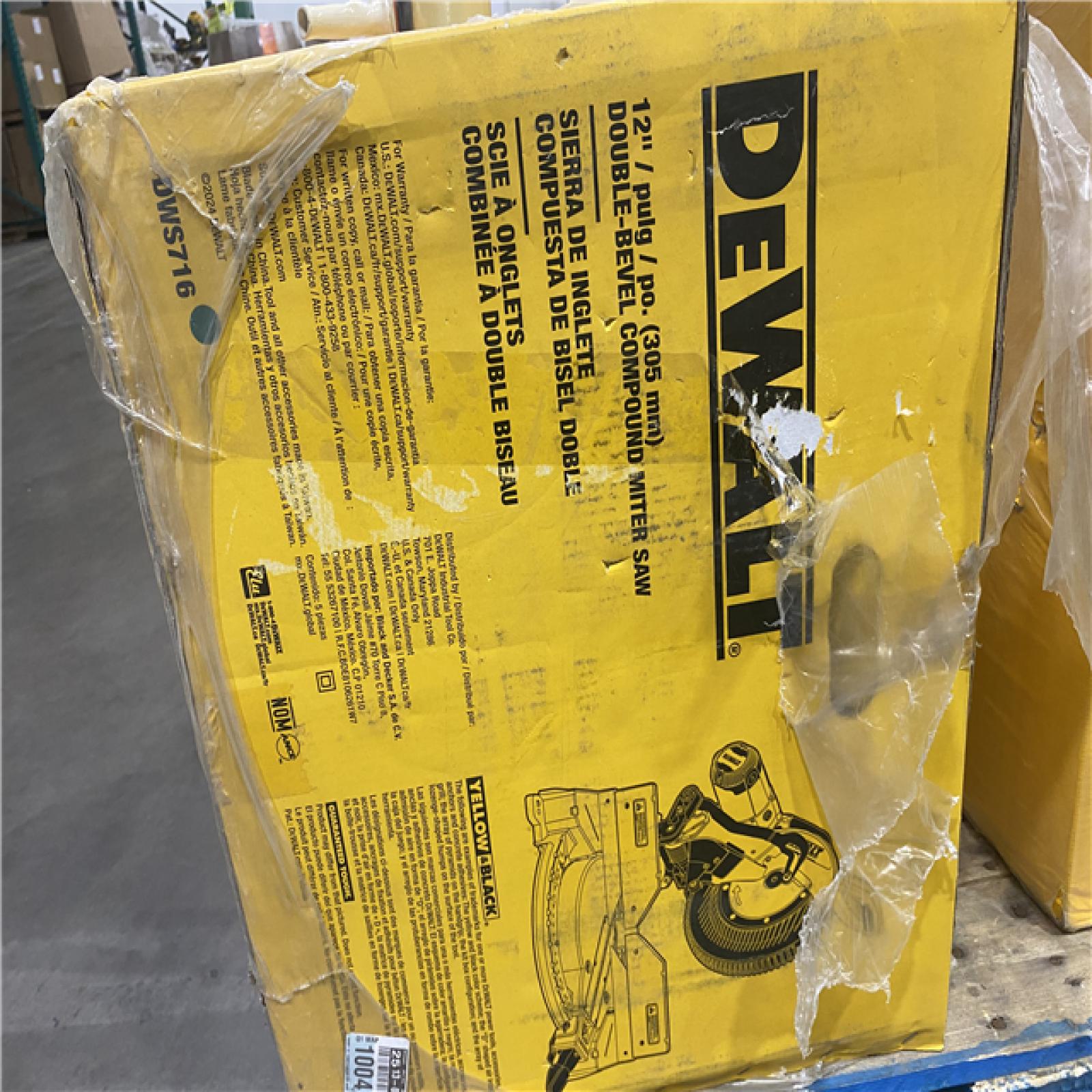 NEW-  DeWalt 15 Amp Corded 12 in. Compound Double Bevel Miter Saw