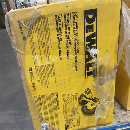NEW-  DeWalt 15 Amp Corded 12 in. Compound Double Bevel Miter Saw