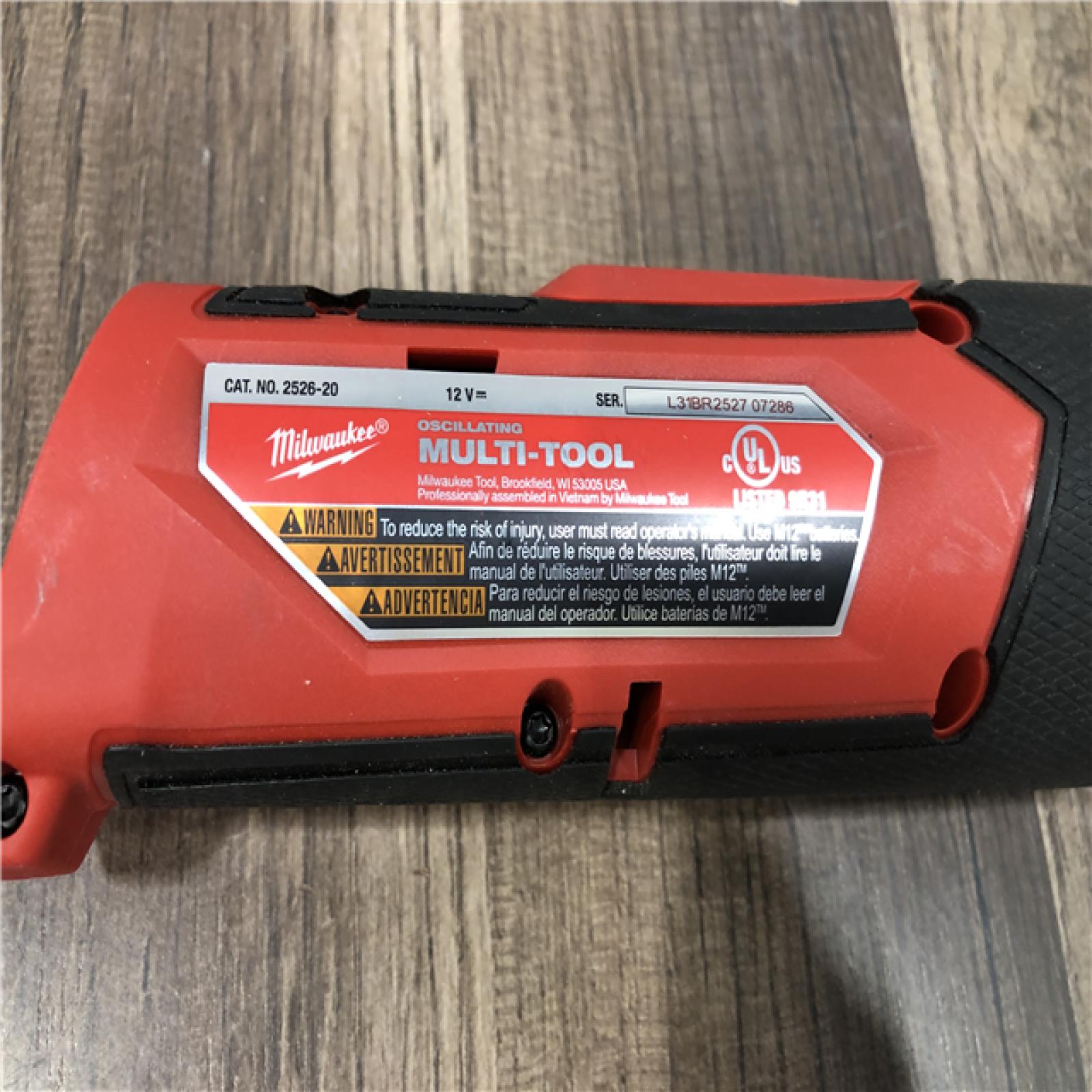 AS-IS Milwaukee  FUEL 12V Lithium-Ion Cordless Oscillating Multi-Tool (Tool-Only)