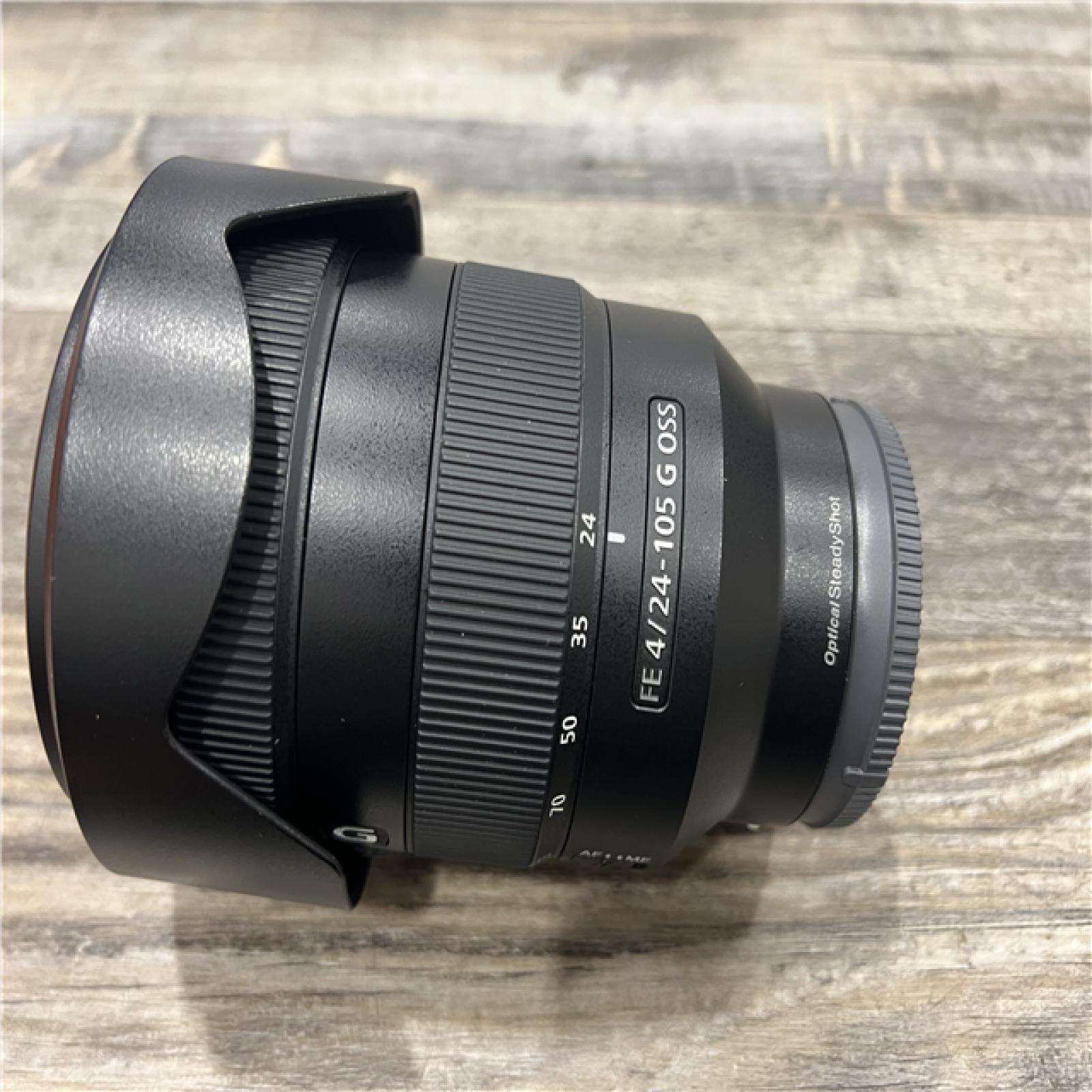AS-IS Sony - G 24-105mm f/4 G OSS Standard Zoom Lens for E-mount Cameras - Black