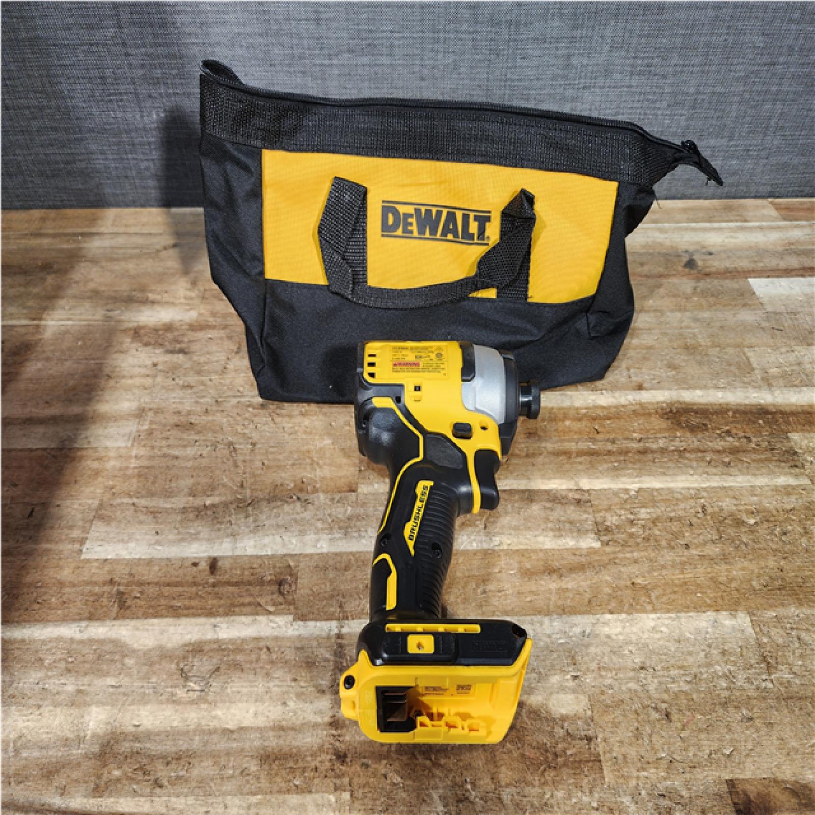 Houston Location AS-IS DeWalt DCF850 18/20V Max ATOMIC 1/4 Inch Cordless Impact Driver (Tool Only) - Yellow