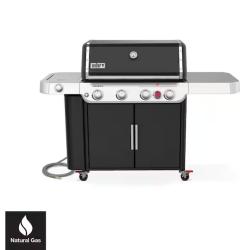 DALLAS LOCATION- Weber Genesis E-435 4-Burner Natural Gas Grill in Black with Side Burner