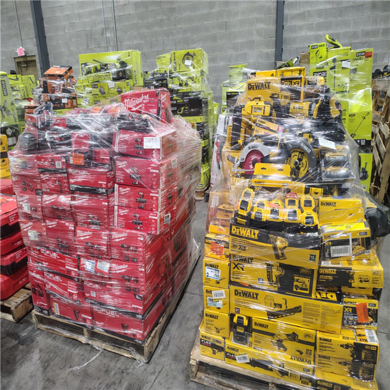 Pittston Location As-Is Power Tools Partial Truckload (13 Pallets) 0790-B