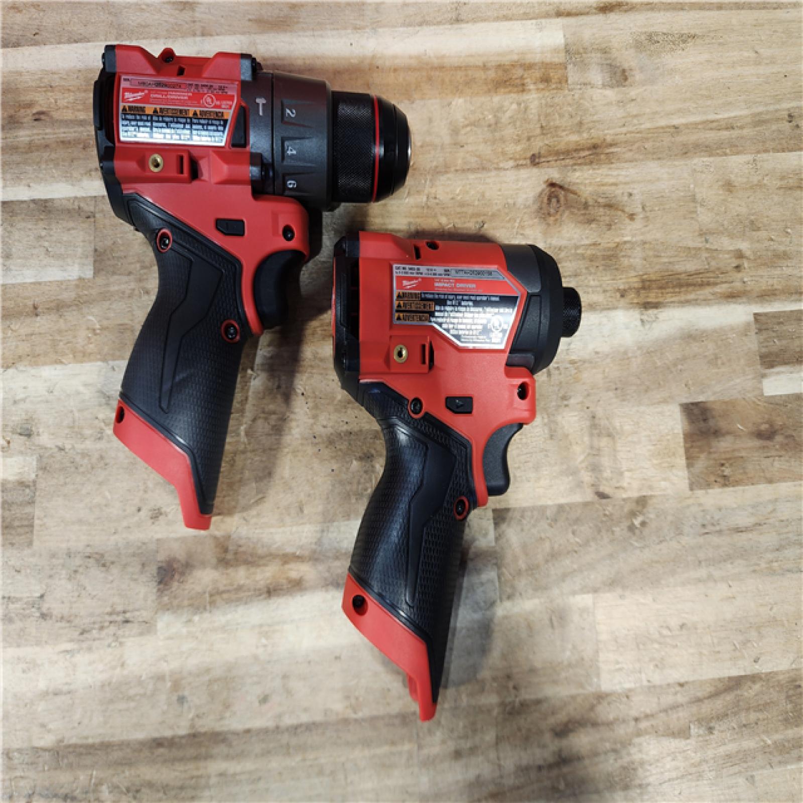 HOUSTON LOCATION - AS-IS (APPEARS LIKE NEW) Milwaukee FUEL 12-Volt Lithium-Ion Brushless Cordless Hammer Drill and Impact Driver Combo Kit