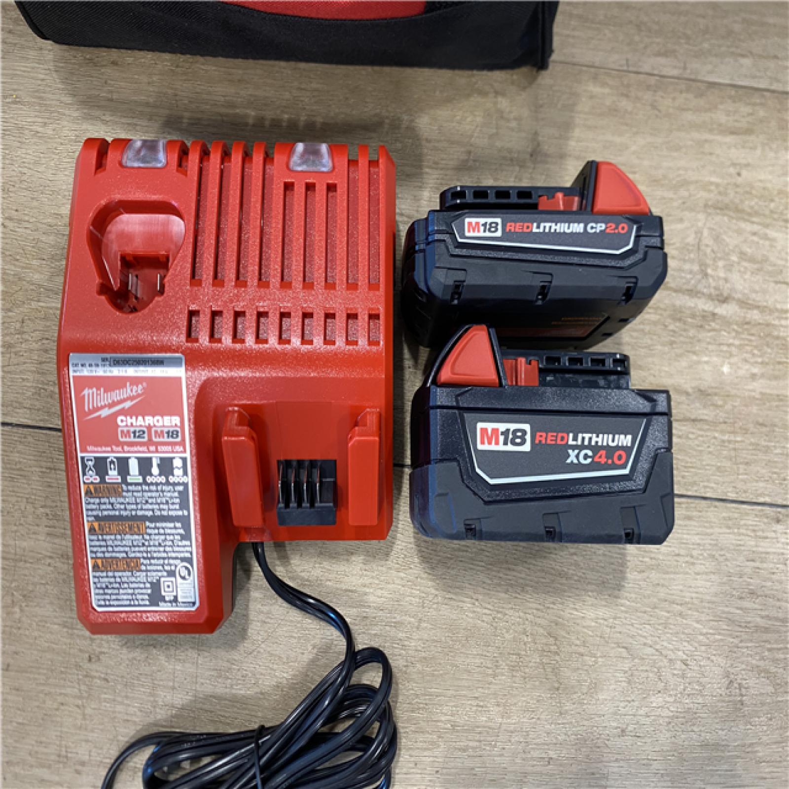 AS-IS Milwaukee 18-Volt Lithium-Ion Brushless Cordless Compact Hammer Drill/Impact Combo Kit