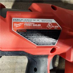 HOUSTON LOCATION - AS-IS MILWAUKEE 16 GAUGE STRAIGHT FINISH NAILER (TOOL ONLY)