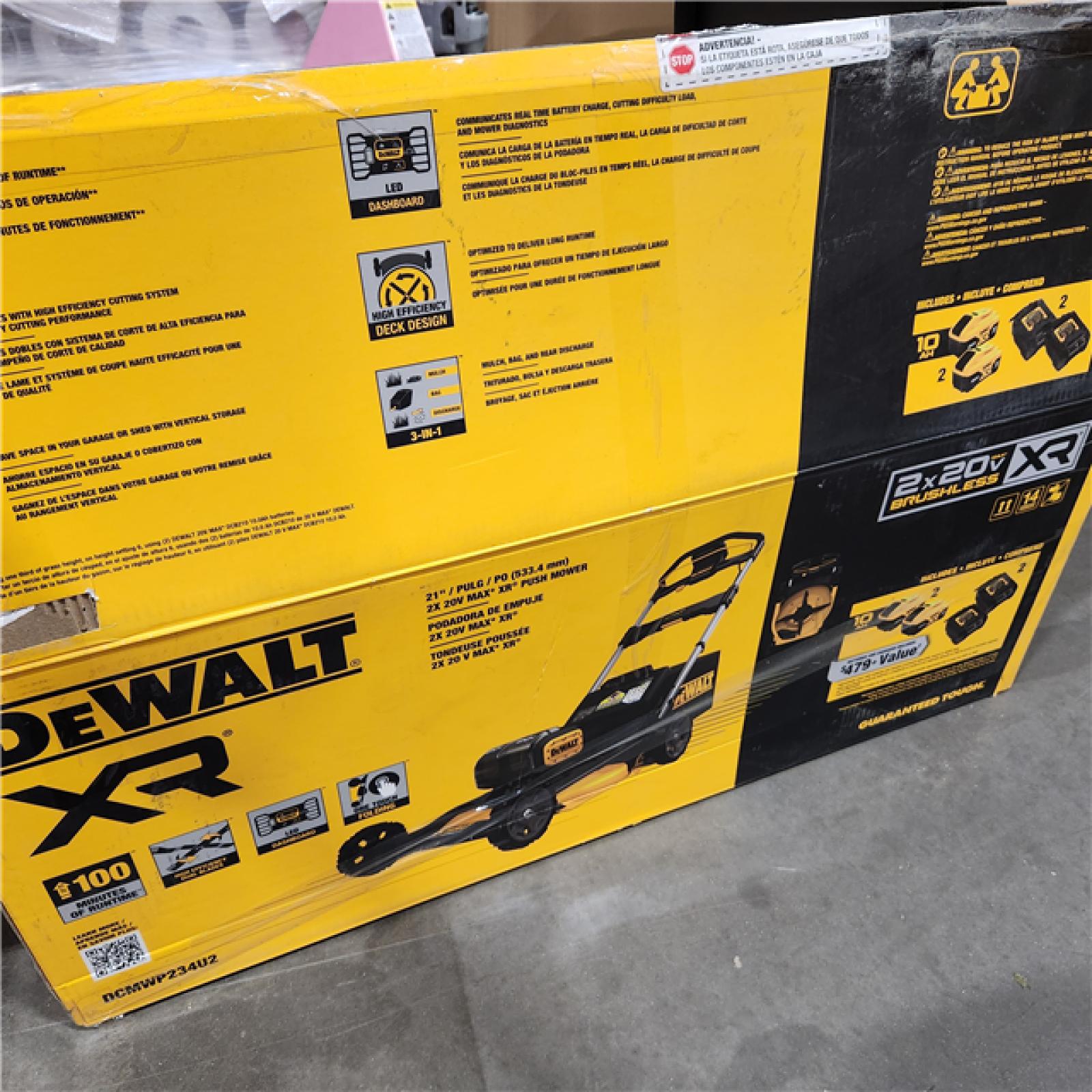 As-Is- DEWALT 20V MAX* 21 3-in-1 Push Mower