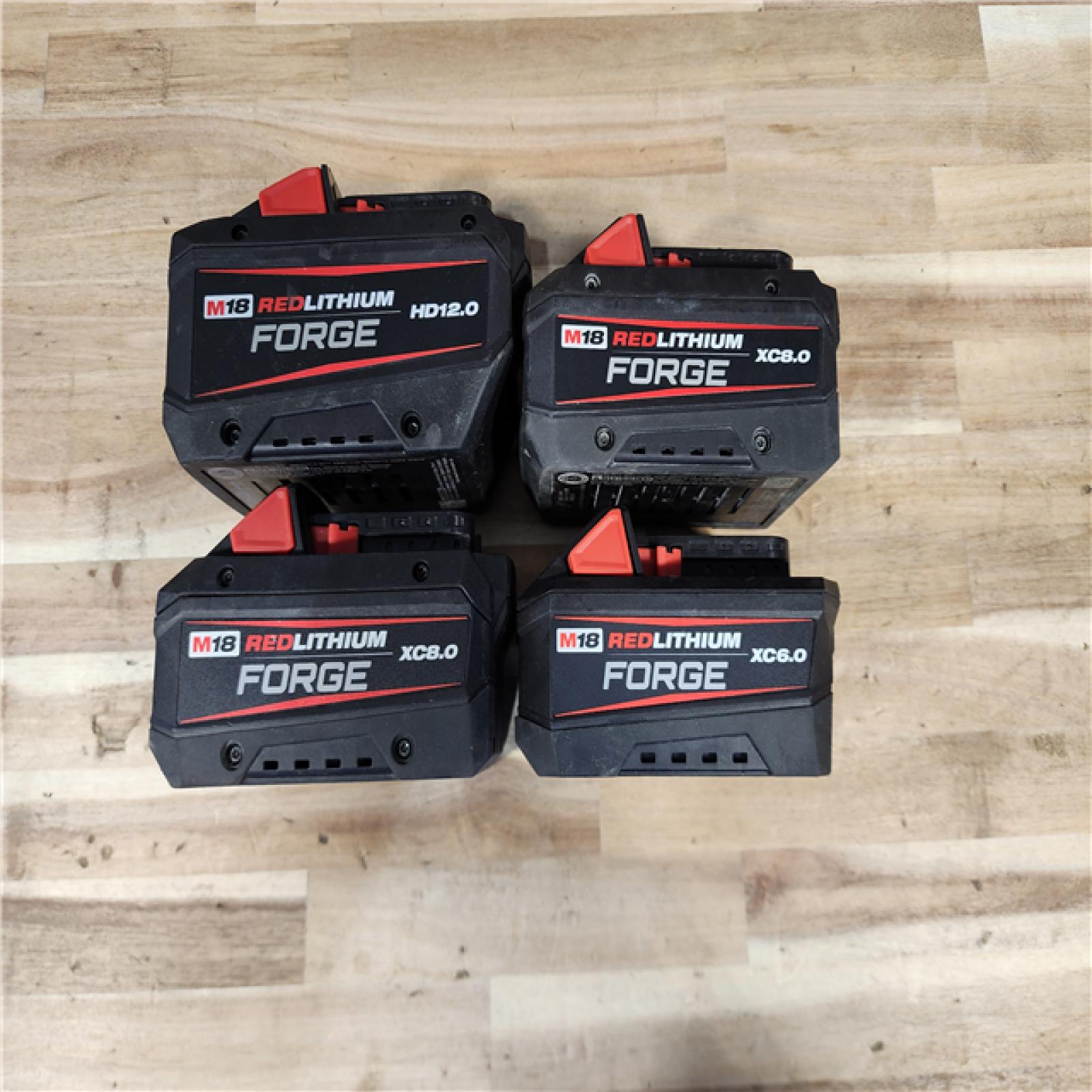 HOUSTON LOCATION - AS-IS MILWAUKEE FORGE BATTERY PACK QTY - 4