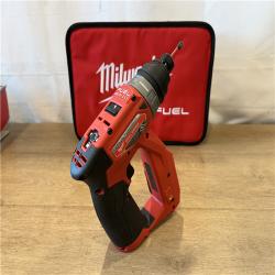 AS-IS Milwaukee FUEL 12V Lithium-Ion Brushless Cordless 4-in-1 Installation 3/8 in. Drill Driver with 4 Tool Head (Tool-Only)