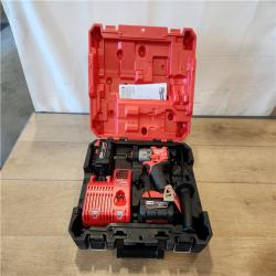 AS-IS- Milwaukee FUEL 18V Lithium-Ion Brushless Cordless 1/2 in. Hammer Drill Driver Kit