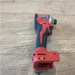 AS-IS Milwaukee 18V Lithium-Ion Compact Brushless Cordless 1/4 in. Impact Driver (Tool-Only)