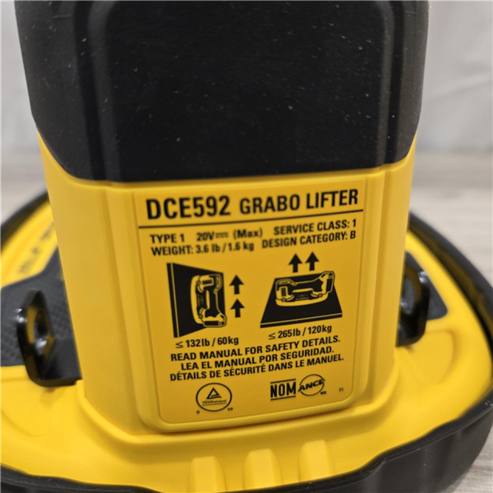 AS-IS DeWalt 20V MAX GRABO Lifter (Tool-Only)